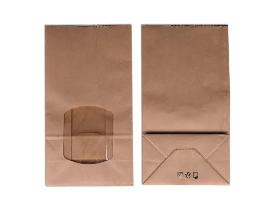 Bolsa SOS con ventana 60 gsm 15x9x28cm + BOPP (500 unid/caja)-(exclusivo online)