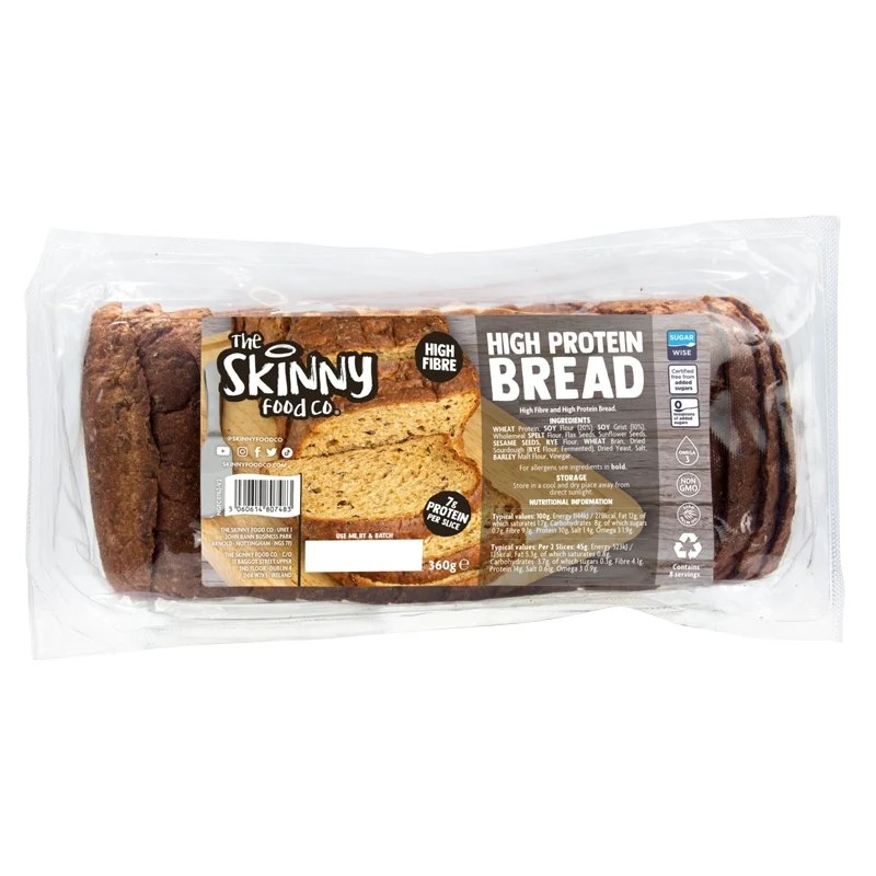 (Liquidación, Consumir preferentemente antes del 25 de noviembre) Pan multigrano ligero con alto contenido proteico, 360 g - 14 g de proteína por ración