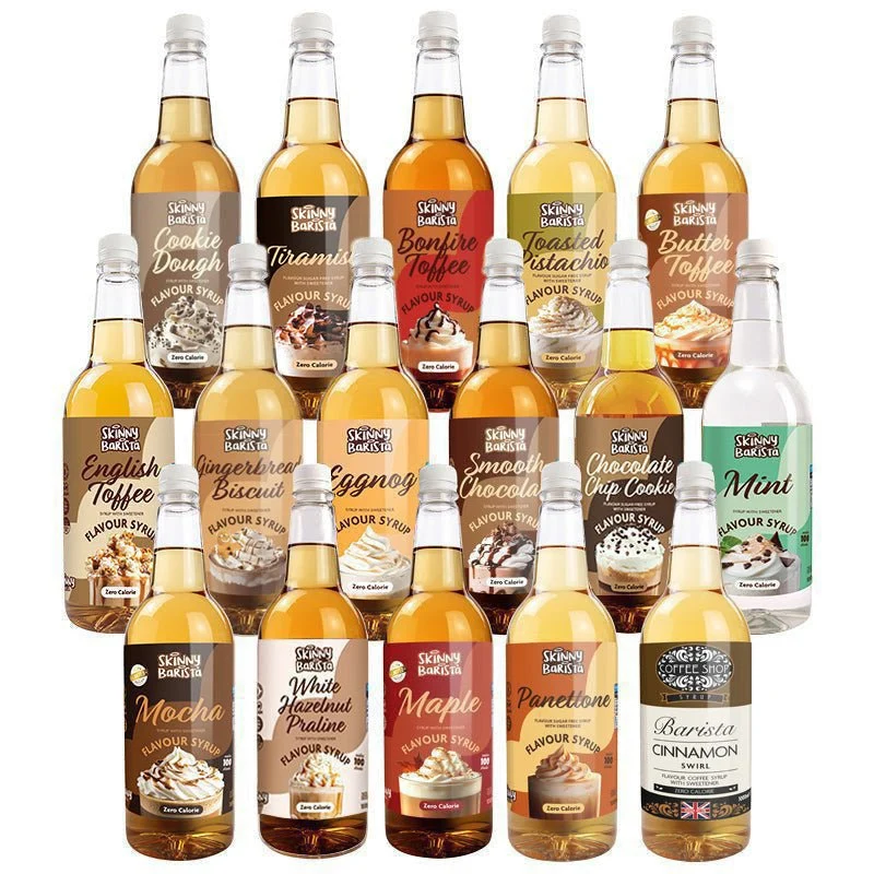 Jarabe Barista Mega Pack de Skinny Food Co (16 × 1 L)