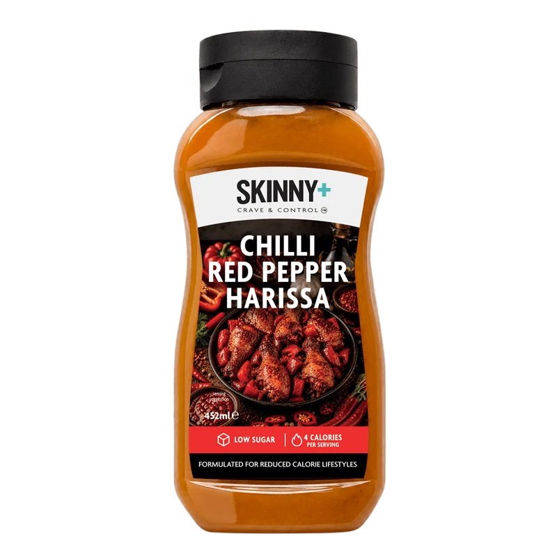 Salsa Skinny+ sabor chile rojo harissa sin azúcar - 452 ml