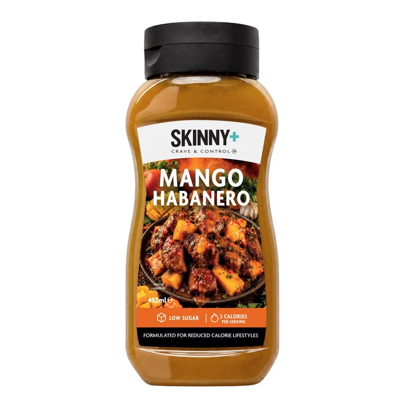 Salsa Skinny+ sabor mango habanero sin azúcar - 452 ml