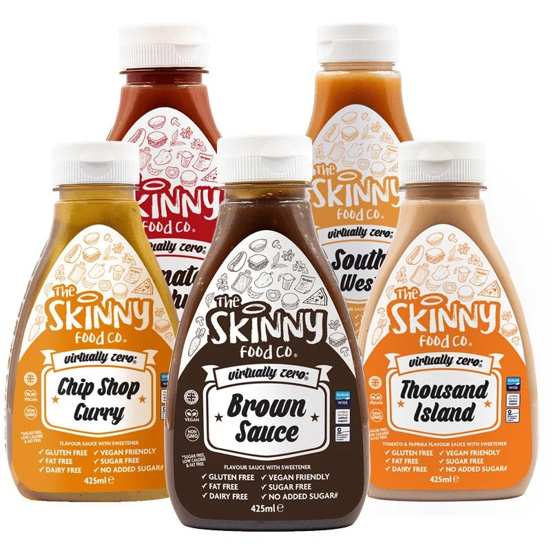 Paquete de salsa de calorías Skinny Virtually Zero© - The Skinny Food Co