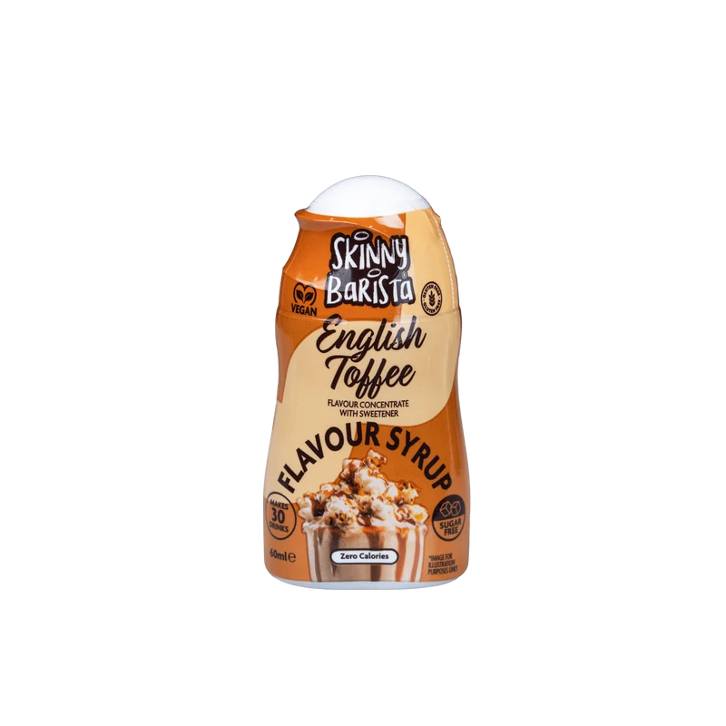 Jarabe de café Skinny Barista sabor a caramelo inglés sin azúcar - 60 ml