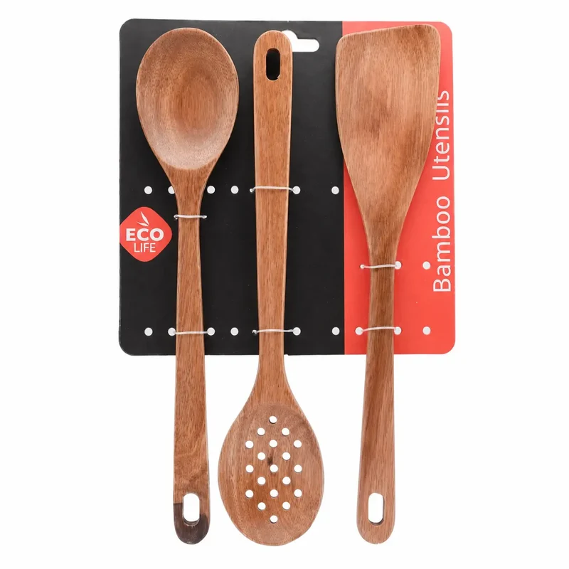 UTENSILIO SET 3 ACACIA 6,2X2X30,5 NATURAL