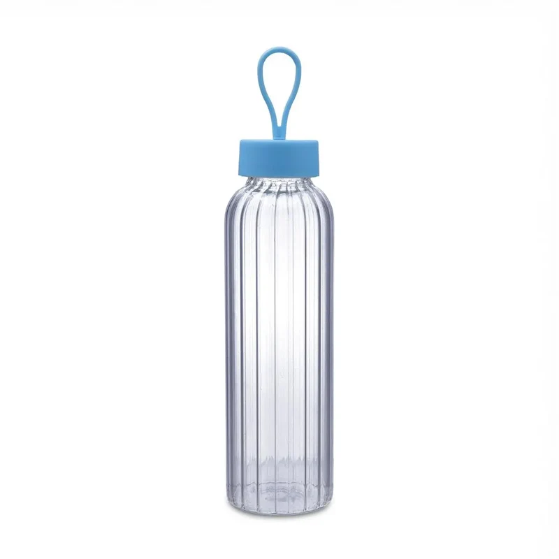BOTELLA VID 500ML T/AZUL FACET MAISON QD