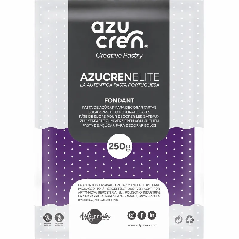 FONDANT PÚRPURA AZUCREN 250 GRAMOS
