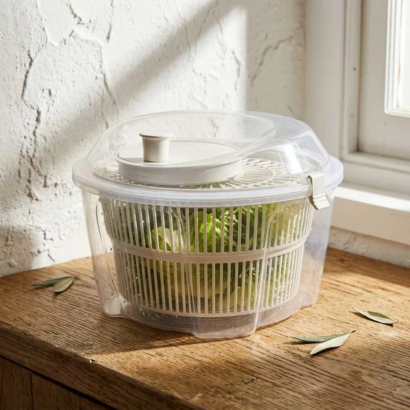Escorredor de Salada SPIN Bege 4,4L