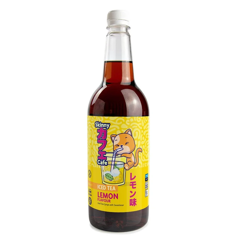Jarabe para té helado Skinny Caffe sabor limón sin azúcar - 1 litro