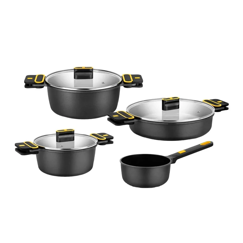 Batería de Cocina 4 Piezas Daily Pro Bra Negro