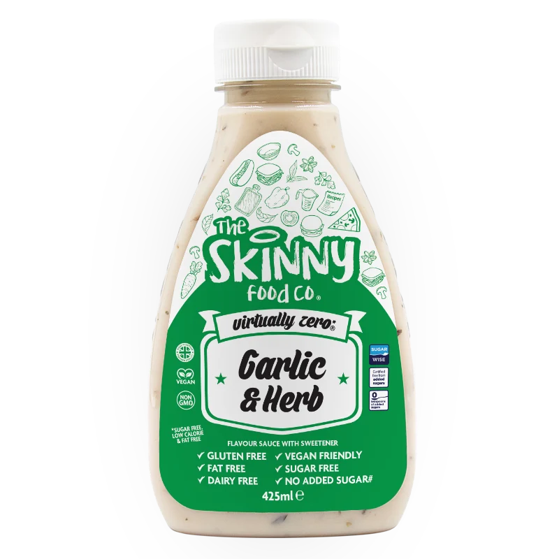 Salsa Sabor Ajo y Hierbas - Virtually Zero© Skinny Sauce - 425ml