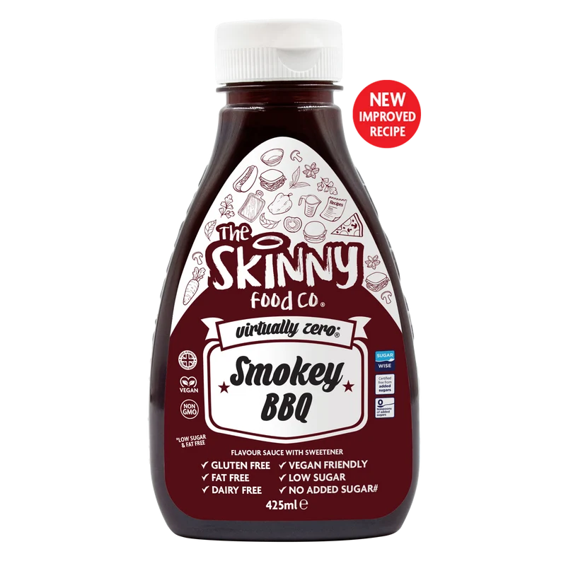 Salsa delgada de calorías Smokey BBQ Virtually Zero© - 425 ml