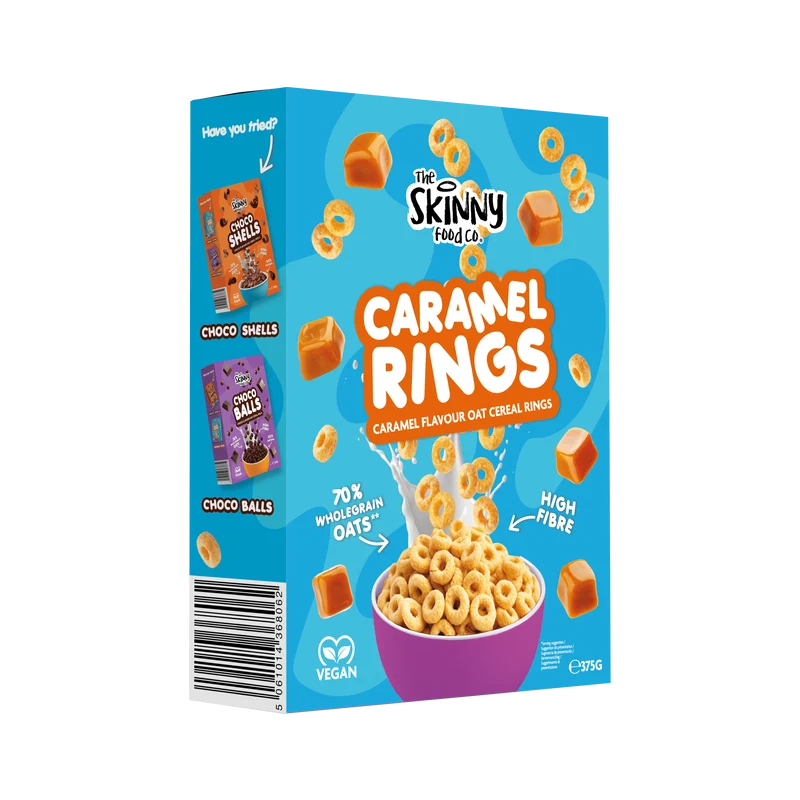 Cereal de avena flaco con anillas de caramelo - 375 g