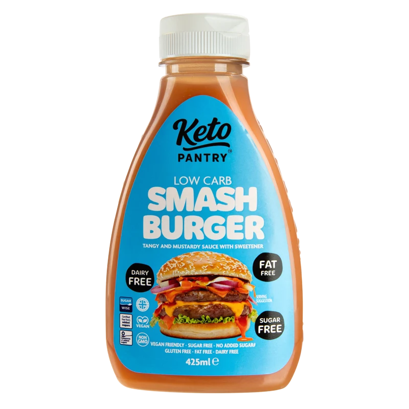 Salsa Keto Pantry Smash Burger Virtually Zero© Calorie Skinny Sauce - 425 ml (Unidad o caja de 6)