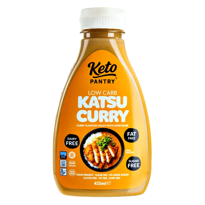 Salsa Keto Pantry Katsu Curry prácticamente sin azúcar - 425 ml (Unidad o caja de 6)