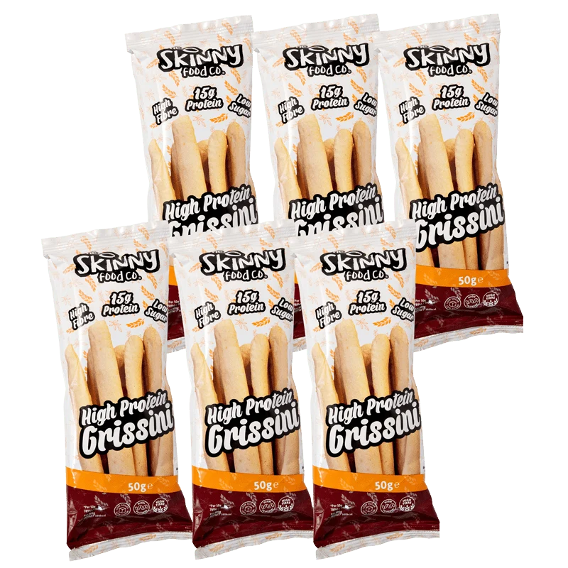 (Liquidación, Consumir preferentemente antes del 26 de abril) Skinny High Protein Nature Grissini 50g x 6