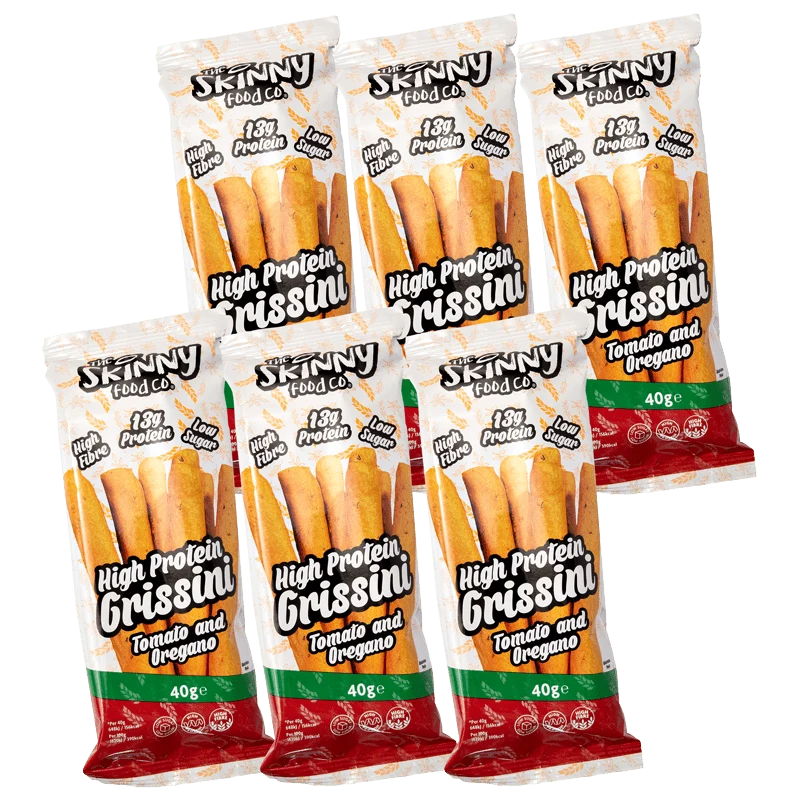 (Liquidación, Consumir preferentemente antes del 26 de mayo) Grissini de tomate y orégano bajo en proteínas, 40 g x 6