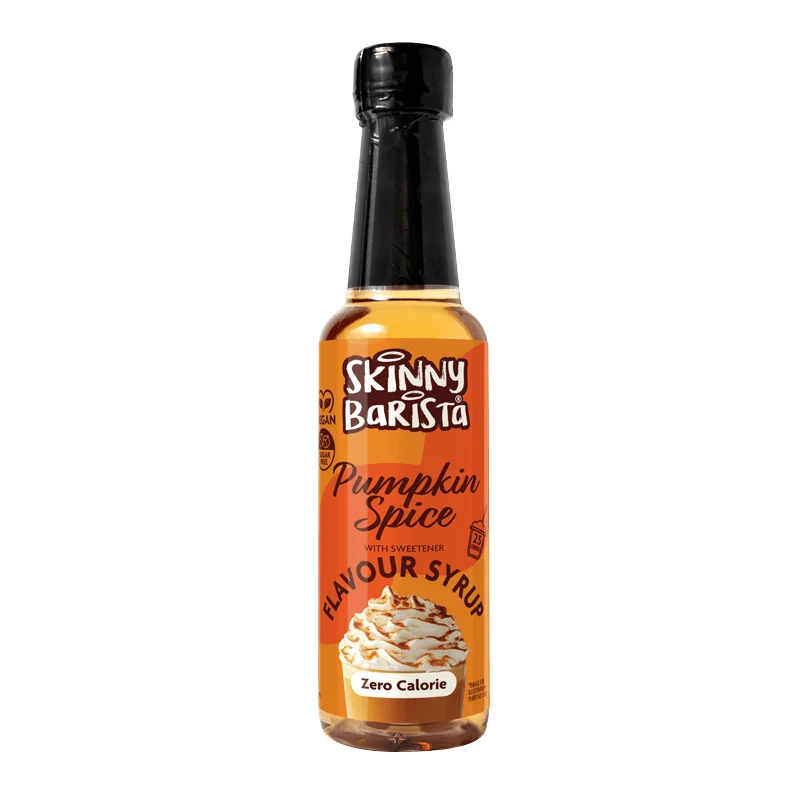 Jarabe de café Skinny Barista con sabor a calabaza y especias - Sin calorías y sin azúcar - 250 ml - EDICIÓN LIMITADA