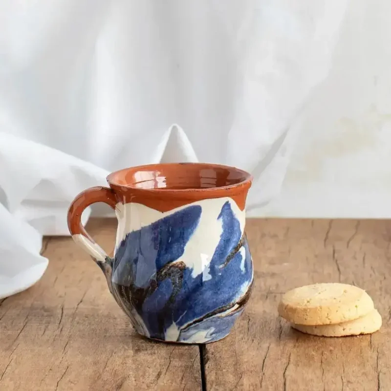 Taza de Café Diábolo Azul y Negro