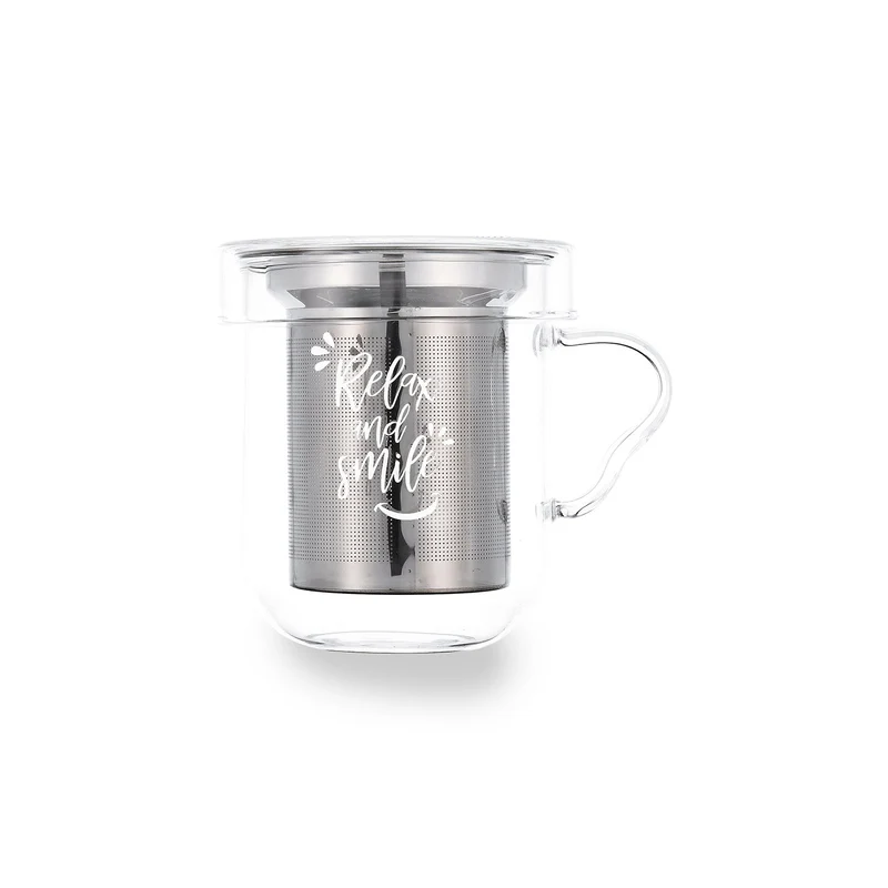 QUID Serenia - Taza para Infusiones 0.35L en Vidrio Borosilicato