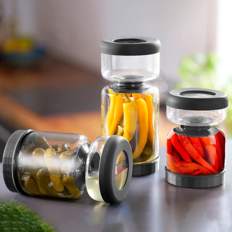 Tarro Escurridor para Encurtidos Westmark – Vidrio Borosilicato con Escurridor Extraíble