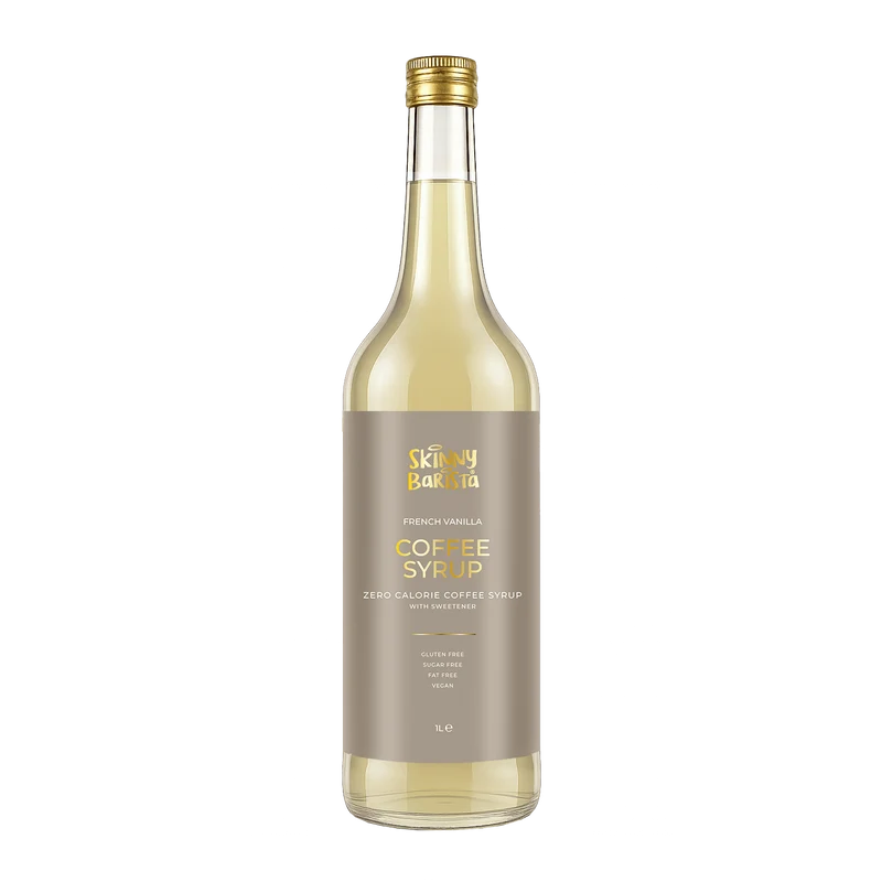 Jarabe de café Premium Skinny Barista sabor vainilla francesa - 1 litro