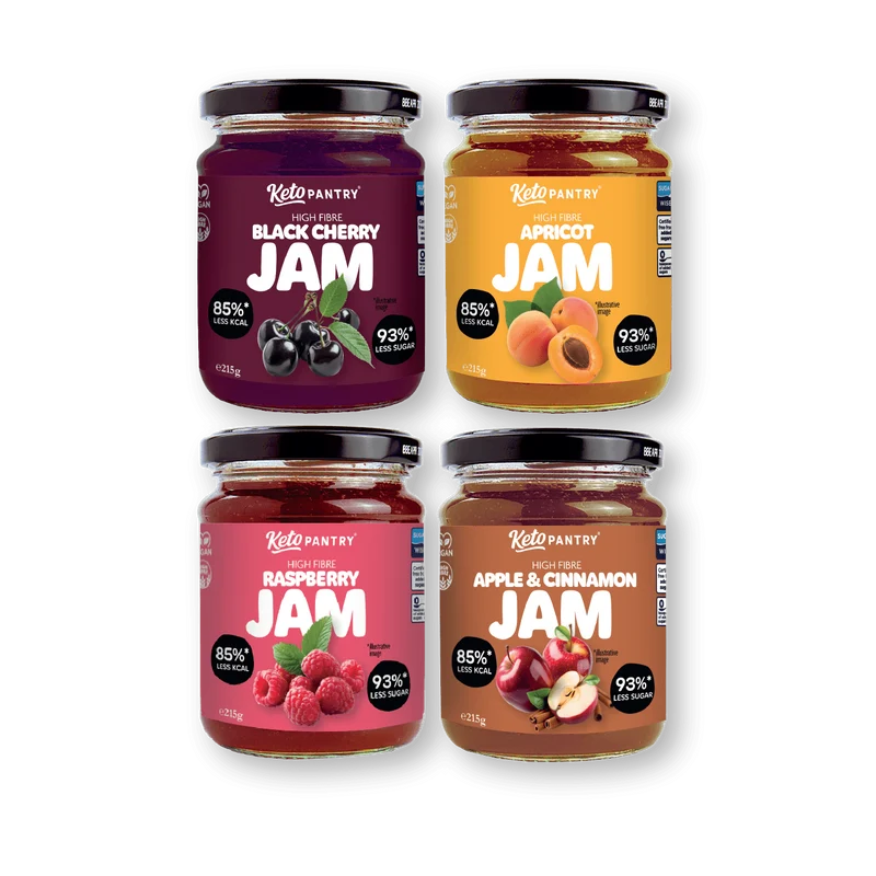 Colección de mermeladas gourmet Keto Pantry 4 x 215 g