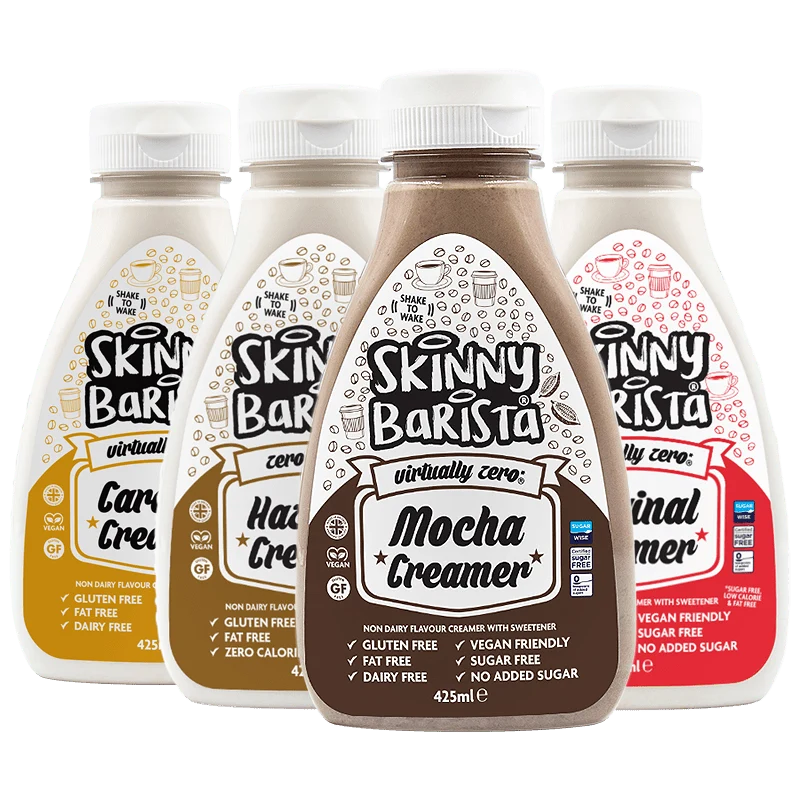 Skinny Food Co Coffee Creamers Paquete de 4 (Crema no láctea) - 425ml