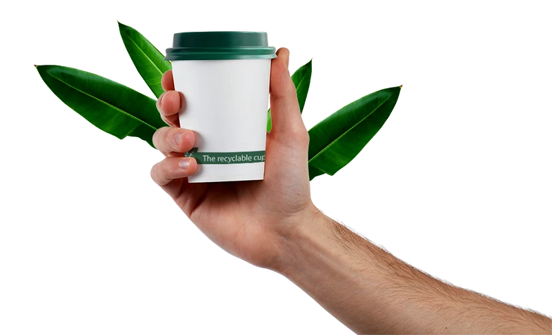 Vasos Blancos Reciclados 600ml (20oz), (1000 unid/caja)