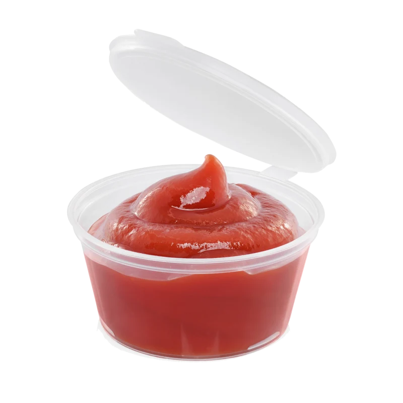 Tarrina para Salsa 120 ml con bisagra