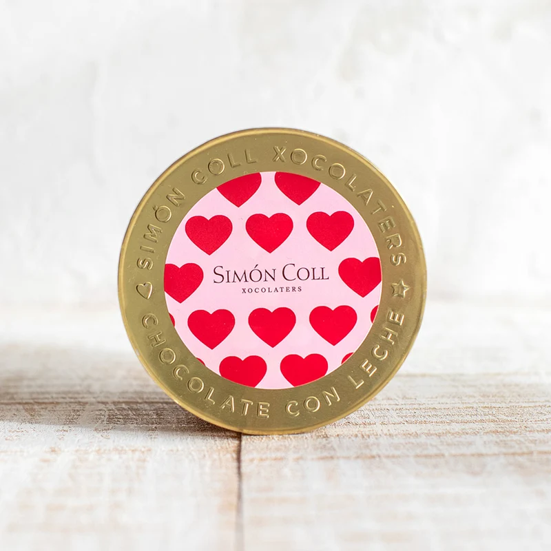 Medallón Corazones Chocolate