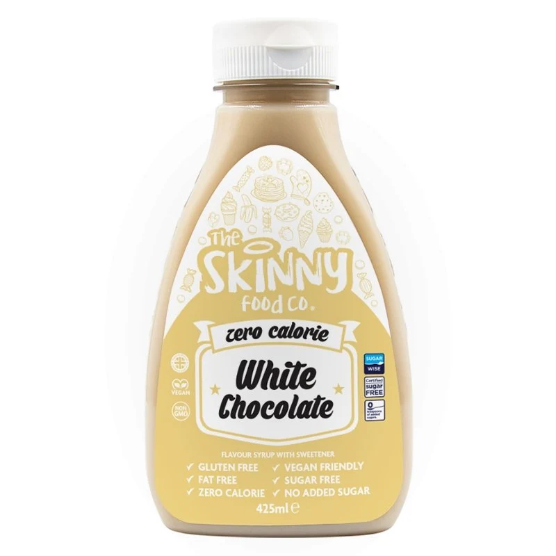 Jarabe ligero de chocolate blanco sin calorías y sin azúcar - 425 ml