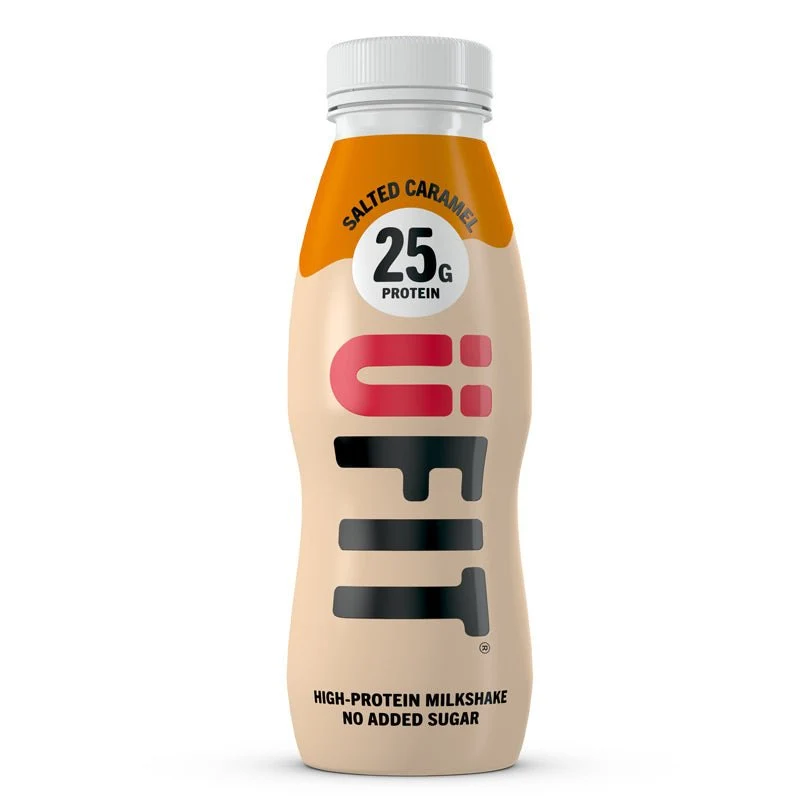 (Liquidación, fecha de caducidad anterior al 26 de julio) Batidos de caramelo salado listos para beber UFIT con alto contenido proteico - 25 g de proteína