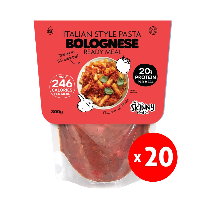 20 x Pasta italiana boloñesa fina 237 calorías Comida preparada - 300 g