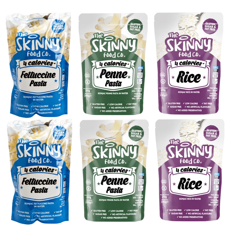 Paquete Ultimate de Pasta y Arroz Bajo en Calorías - 6 x 3 Sabores