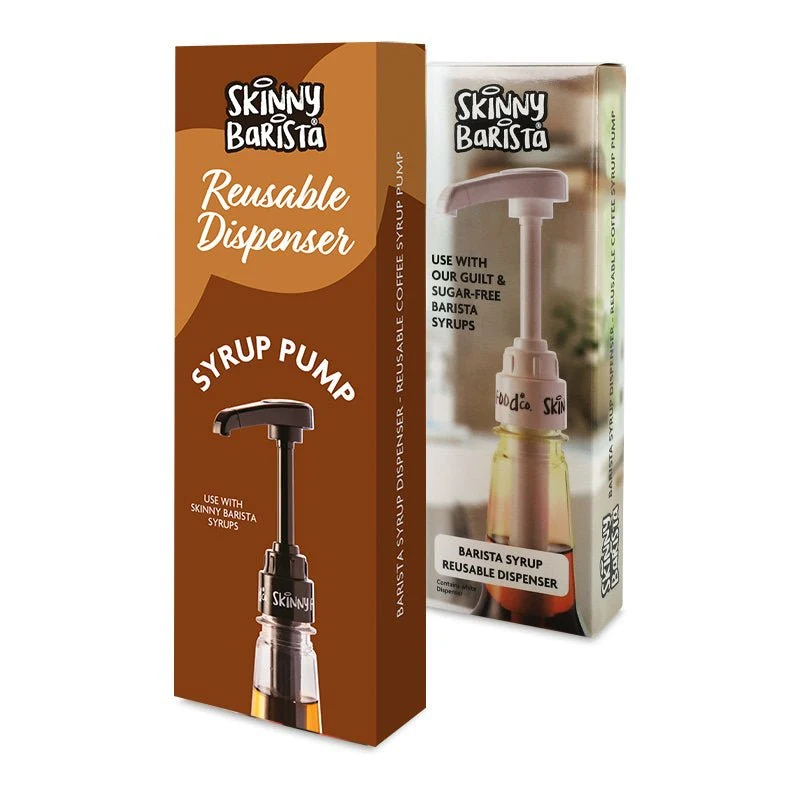Dispensador de jarabe Skinny Barista - Bomba de jarabe de café reutilizable (Blanco o Negro)