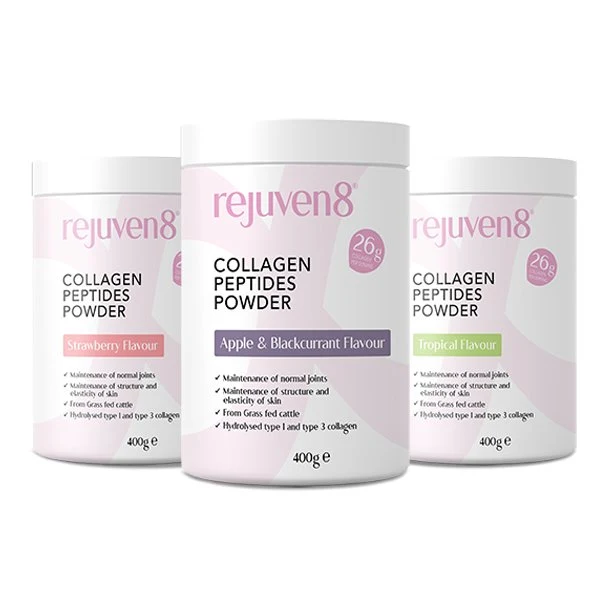 (Liquidación, Consumir preferentemente antes de junio de 2026) Rejuven8 Péptidos de colágeno premium con sabor 400 g