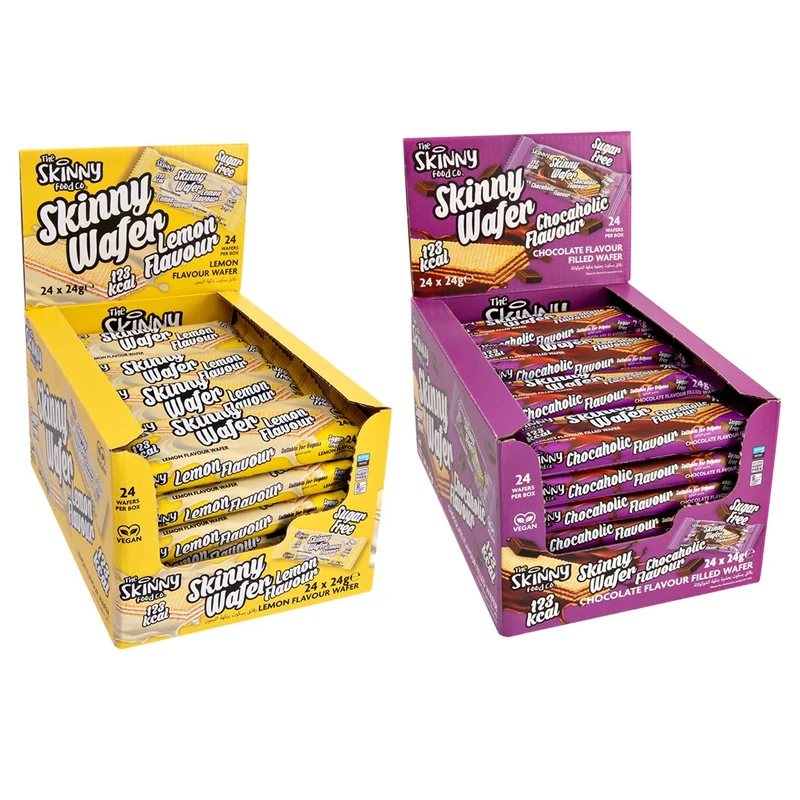Estuches Skinny Wafer Bundle (Limón y Chocaholic) (24g x 48 unidades) 1150g