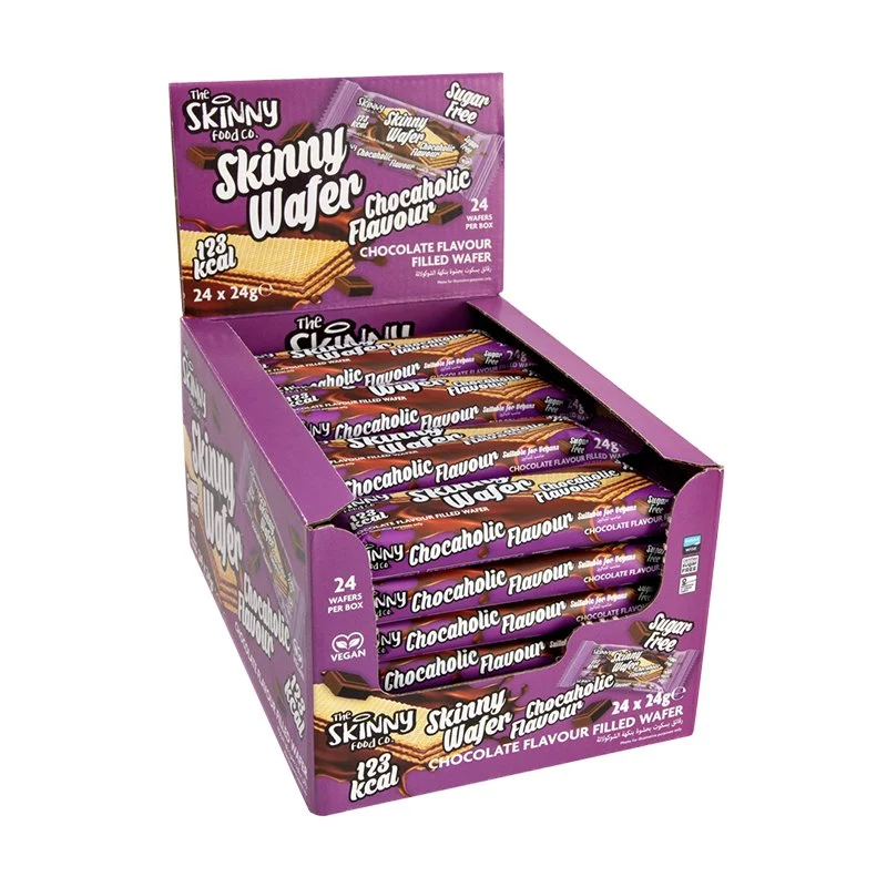 Estuche de Oblea Chocaholic Skinny 575g (24g x 24 unidades)