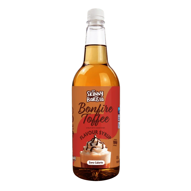 Jarabe de caramelo Skinny Barista Bonfire - Café Skinny sin azúcar y cero calorías - 1 litro