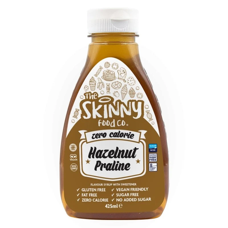 Sirope Flaco Sin Azúcar Praliné De Avellana Cero Calorías - 425ml