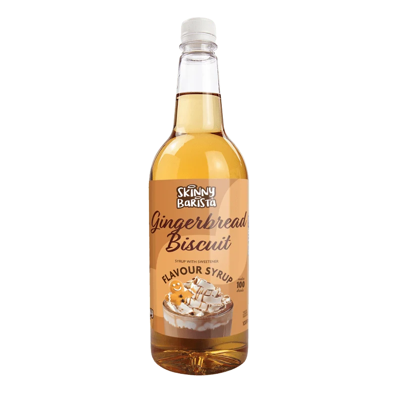 Jarabe de jengibre Skinny Barista - Café Skinny sin azúcar y cero calorías - 1 litro