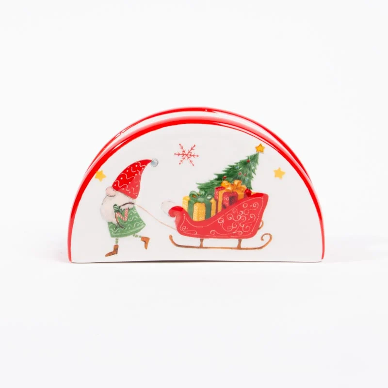Suporte para Guardanapos XMAS ELFIN 13.1x5x7.2cm