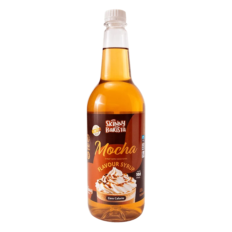 Jarabe Skinny Barista sabor moca - Café Skinny sin azúcar y cero calorías - 1 litro (edición limitada)