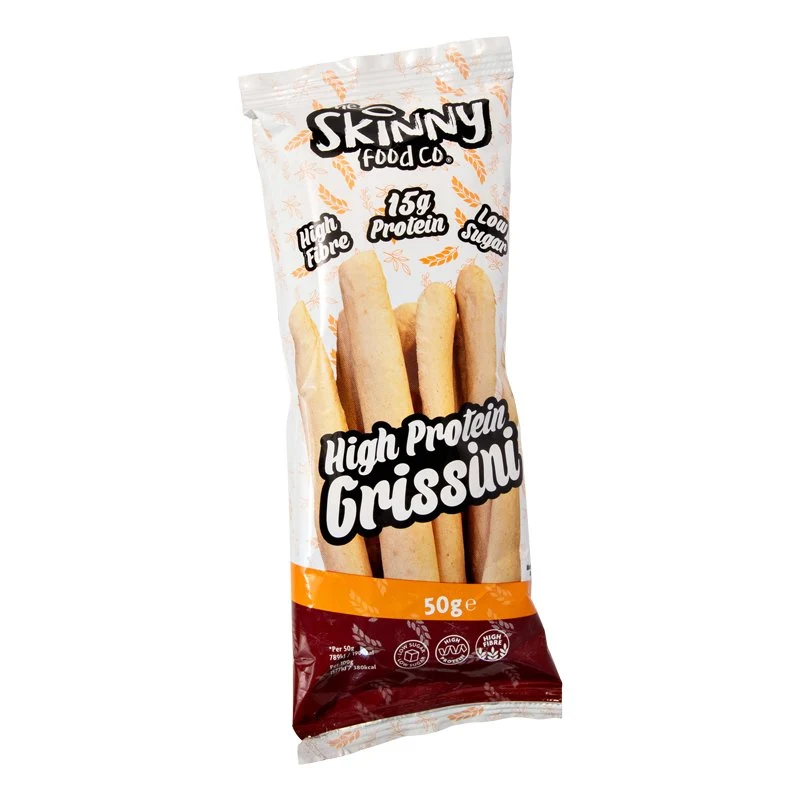 (Liquidación, Consumir preferentemente antes del 26 de abril) Skinny High Protein Nature Grissini 50 g