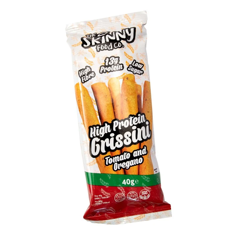 (Liquidación, Consumir preferentemente antes del 26 de mayo) Grissini de tomate y orégano bajo en proteínas, 40 g