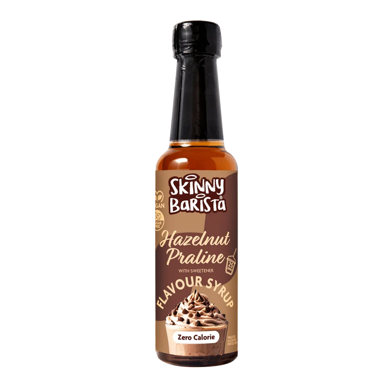 Jarabe de avellana Skinny Barista - Jarabe de café Skinny sin azúcar y sin calorías - 250 ml