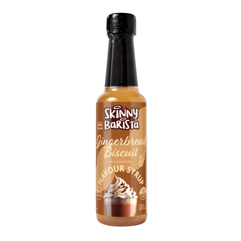 Jarabe de jengibre Skinny Barista - Jarabe de café Skinny sin azúcar y sin calorías - 250 ml