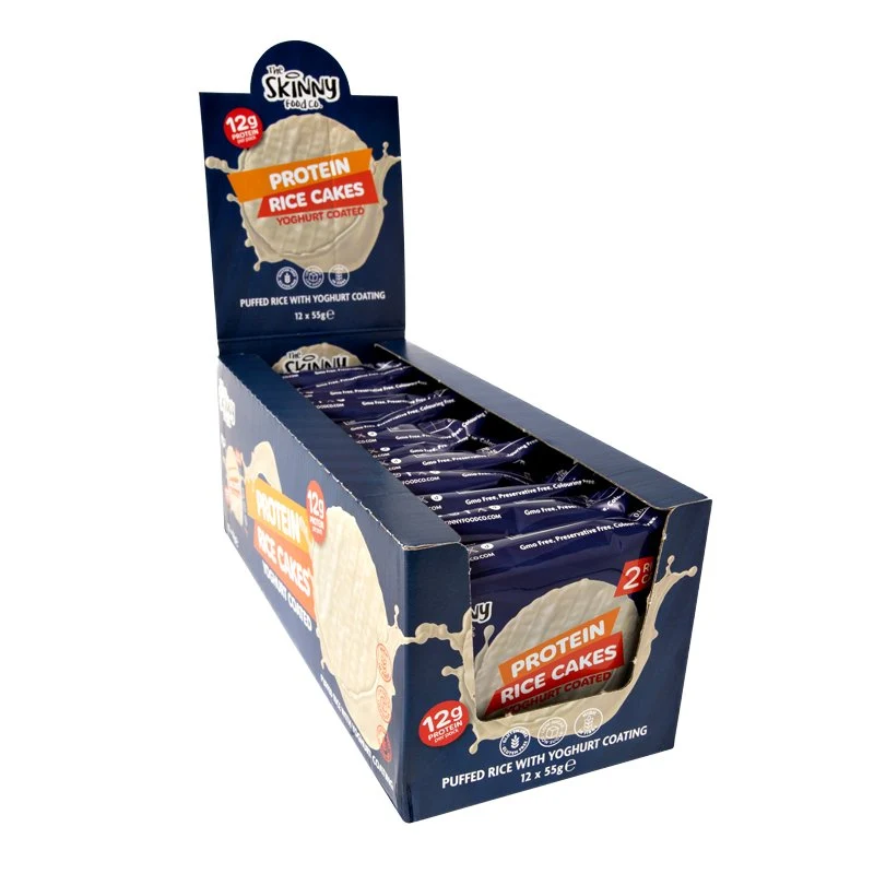 Tortitas de arroz blanco con alto contenido proteico - Caja de 12 unidades de 55 g