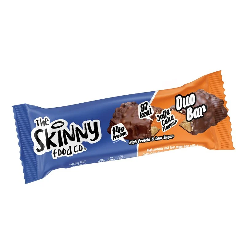 Barra Dúo Flaca Alta en Proteínas y Baja en Azúcar con Sabor a Pastel de Jaffa - 60g
