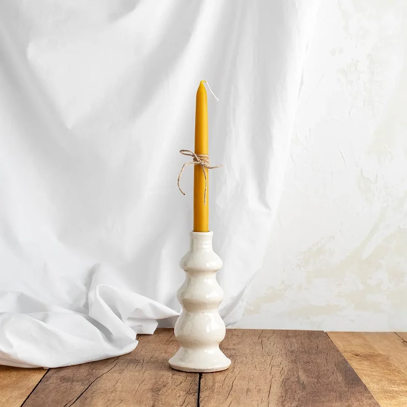 Candelabro con Moldura Blanco
